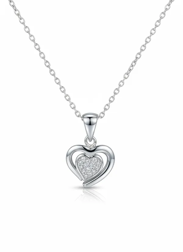Sterling_Silver_Heart_Pendant_Necklace_For_Women_925_Sterling_Silver